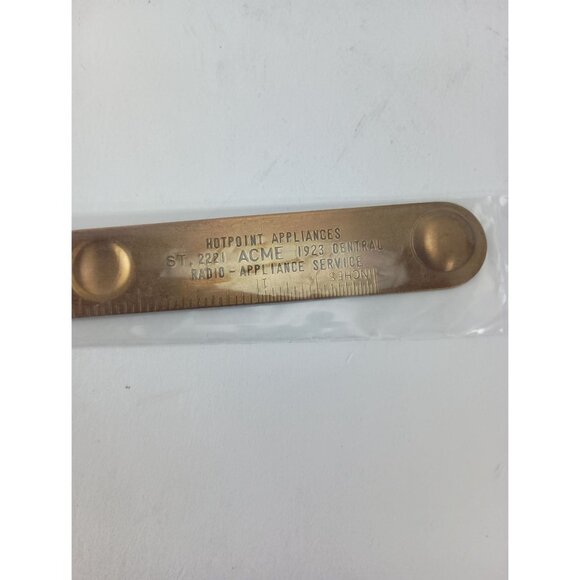Hotpoint Appliances Radio Appliance Service Brass Letter Opener Vintage - Picture 2 of 3